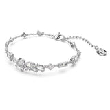Swarovski Gema Bracelet Mixed cuts Flower White Rhodium plated  MEDIUM