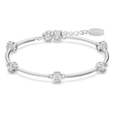 Swarovski Constella Bangle Round cut White Rhodium plated  MEDIUM