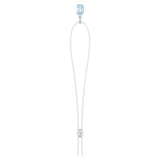 Swarovski Signum Necklace with pendant Swan Blue Rhodium plated  70 CM