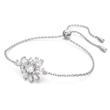 Swarovski Gema Bracelet Flower White Rhodium plated  MEDIUM