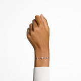 Swarovski Ortyx Bracelet Triangle cut White Rose gold-tone plated  MEDIUM