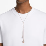 Swarovski Signum Y Necklace Swan White Rose gold-tone plated