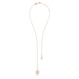 Swarovski Signum Y Necklace Swan White Rose gold-tone plated