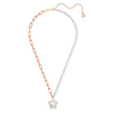 Swarovski Stella Necklace pendant Crystal pearls Star White Rose gold-tone plated  38CM X 43CM