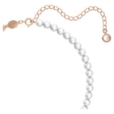 Swarovski Stella Necklace pendant Crystal pearls Star White Rose gold-tone plated  38CM X 43CM