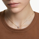 Swarovski Constella Necklace with pendant Round cut White Gold-tone plated  38cm x 42 CM