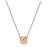 Swarovski Constella Necklace with Pendant Round cut White Rose gold-tone plated  38cm x 42 CM