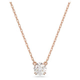 Swarovski Constella Necklace with Pendant Round cut White Rose gold-tone plated  38cm x 42 CM