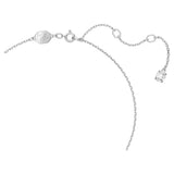 Swarovski Constella Necklace with pendant Round cut Pavé White Rhodium plated  38cm x 44 CM