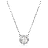 Swarovski Constella Necklace with pendant Round cut Pavé White Rhodium plated  38cm x 44 CM
