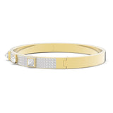 Swarovski Thrilling Deluxe Bangle White Gold-tone plated  LARGE