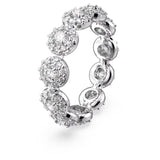 Swarovski Constella Ring Round cut, White, Rhodium Plated Size:60