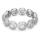 Swarovski Constella Ring Round cut, White, Rhodium Plated Size:60