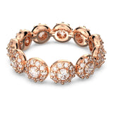 Swarovski Constella Ring Round cut,  White, Rose Gold-Tone Plated Size-52