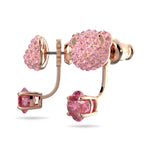 Swarovski Teddy Earring Jackets Bear, Pink, Rose gold-tone plated