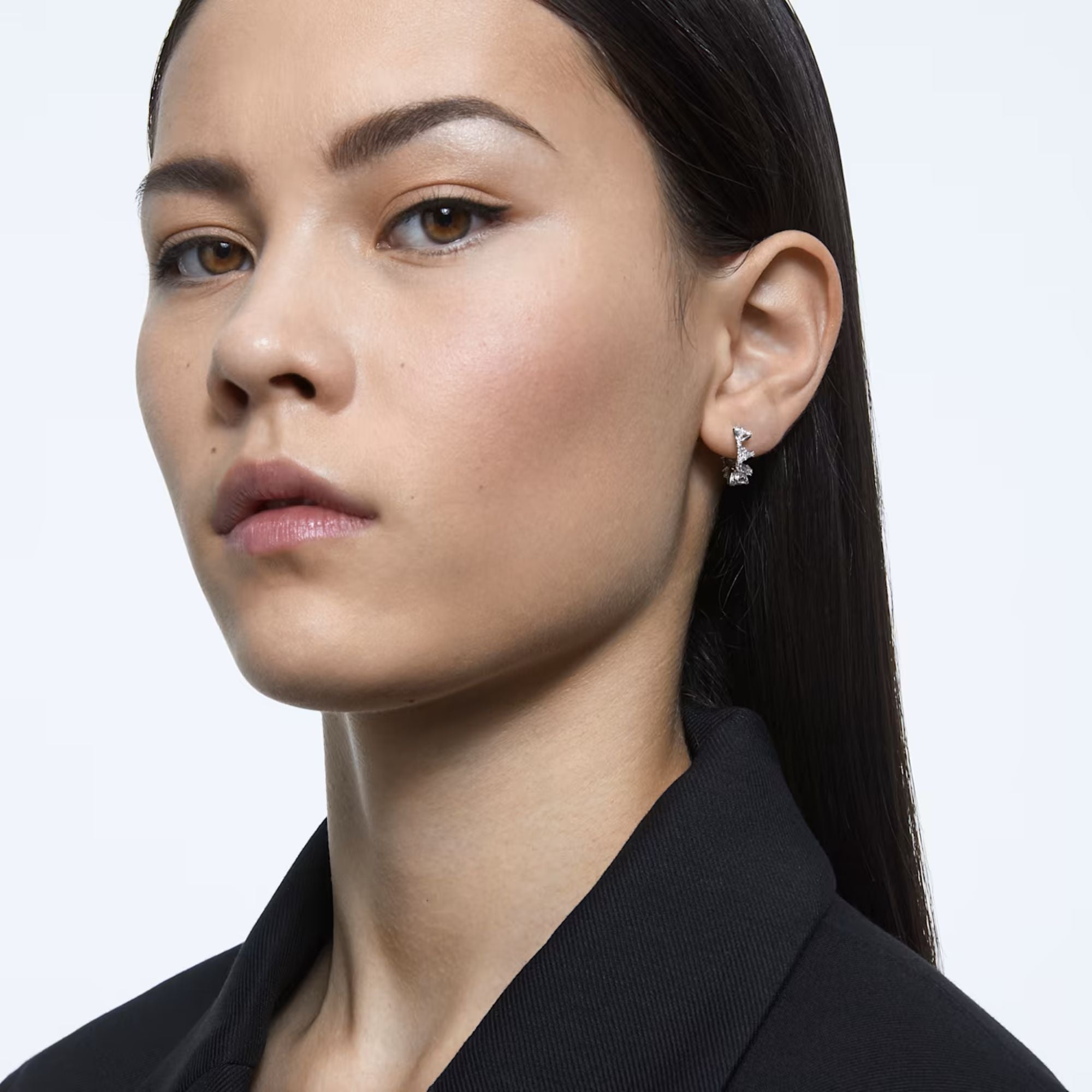 Swarovski Ortyx Hoop Earrings Triangle cut, Small, White, Rhodium plated | Earring | Earrings | Fashion Jewellery | Women | Women Earrings | Womens Swarovski Ortyx Hoop Earrings Triangle cut, Small, White, Rhodium plated | Earring | Earrings | Fashion Jewellery | Women | Women Earrings | Womens