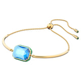 Swarovski Orbita Bracelet Octagon Cut, Multicolored, Gold-Tone Plated