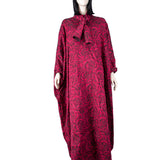 Montaha Burgundy Kaftan One Size