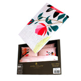 Sara Miller Peony Petals Standard Pillow Case Pair - Pale Grey 50X75cm