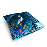 Sara Miller Heron Feather Filled Cushion - Teal 50X50cm