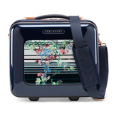 Ted Baker Take Flight Pergola Stripe Cosmetic Case Vanity Dark Blue