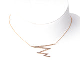 عقد تيرزيهان من الذهب الوردي عيار 14  مع 67  الماس 