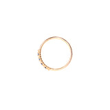 Terzihan 14 Carat Pink Gold Ring With Diamonds Size 6