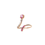 Terzihan 14 Carat Pink Gold Ring With Diamonds Size 5.5