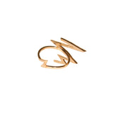 Terzihan 14 Carat Pink Gold Ring With Diamonds Size 5.5