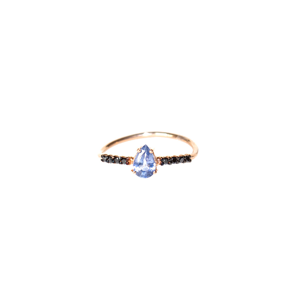Terzihan 14 Carat Pink Gold Ring With Diamonds Size 6