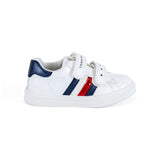 Tommy Hilfiger Kids Boy's White & Blue Sneaker