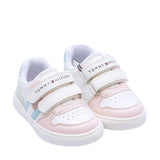Tommy Hilfiger Kids Girl's White & Pastel Sneakers