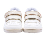 Tommy Hilfiger Kids Girl's White & Gold Sneaker