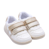 Tommy Hilfiger Kids Girl's White & Gold Sneaker