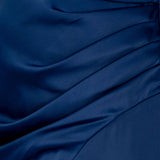 Theia kali Wrapped Satin Gown