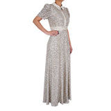 Theia Phoebe Sequin Shirt  Gown