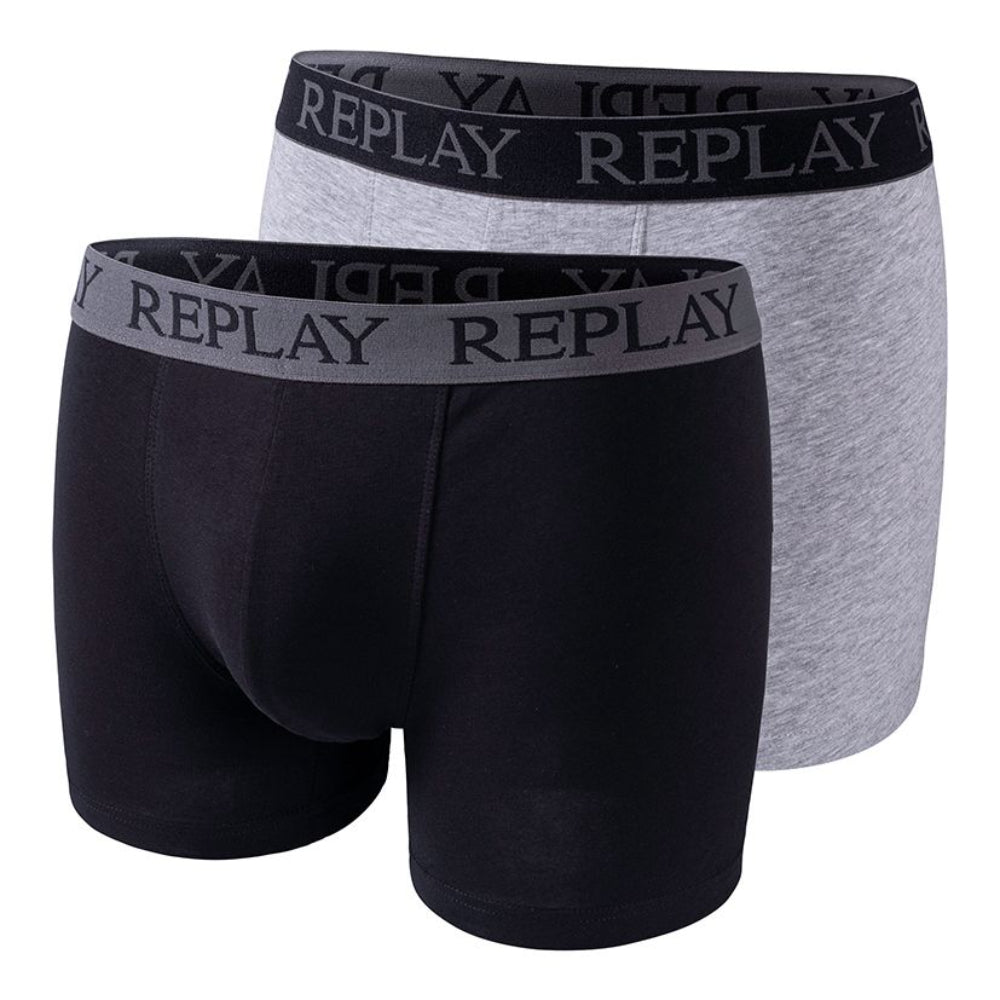 Replay Men's Set Of Two Basic Trunk Boxer Briefs | All Clothing | GCC | Men | Men Underwear | Mens | Mens Fashion | scat: Underwear | Underwear Replay Men's Set Of Two Basic Trunk Boxer Briefs | All Clothing | GCC | Men | Men Underwear | Mens | Mens Fashion | scat: Underwear | Underwear