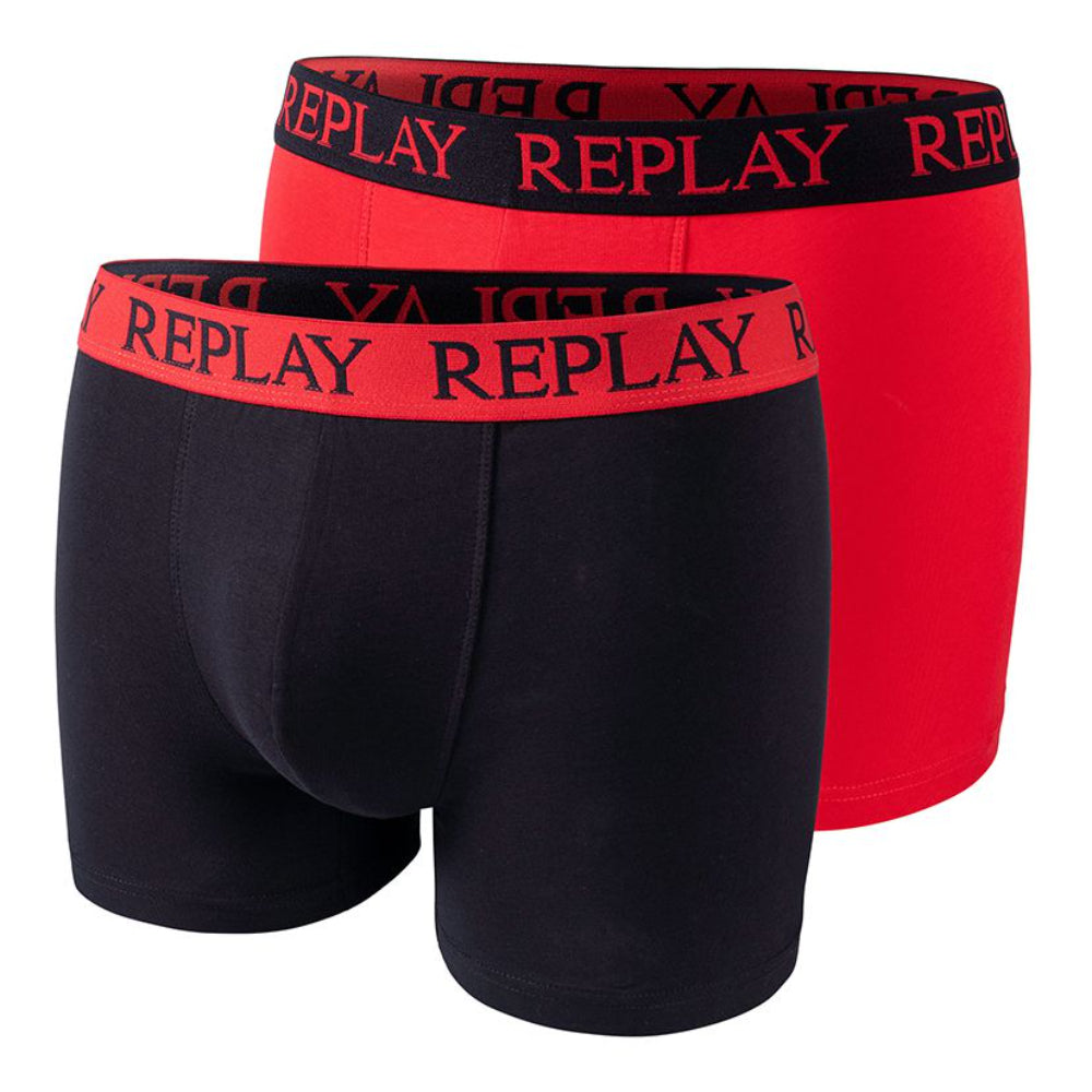 Replay Men's Set Of Two Basic Trunk Boxer Briefs | All Clothing | GCC | Men | Men Underwear | Mens | Mens Fashion | scat: Underwear | Underwear Replay Men's Set Of Two Basic Trunk Boxer Briefs | All Clothing | GCC | Men | Men Underwear | Mens | Mens Fashion | scat: Underwear | Underwear