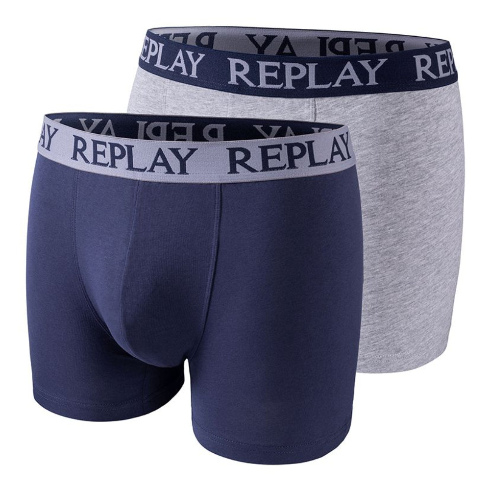 Replay Men's Set Of Two Basic Trunk Boxer Briefs | All Clothing | GCC | Men | Men Underwear | Mens | Mens Fashion | scat: Underwear | Underwear Replay Men's Set Of Two Basic Trunk Boxer Briefs | All Clothing | GCC | Men | Men Underwear | Mens | Mens Fashion | scat: Underwear | Underwear