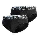 Replay Men's Two Pack of Basic Boxer