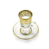 Timon Gift Box Of 6 Pcs Dessie Tea Saucer Gold
