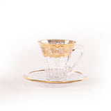 Timon Set Of 6 Pcs Wellington Tea Tea Cup & Saucer Gold