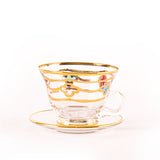 Timon Set Of 6 Pcs Campanella Big Tea Cup & Saucer 5 Colours/Gold