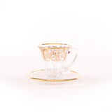 Timon Set Of 6 Pcs Wellington Tea Cup & Saucer Gold