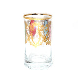 Timon Gift Box Of 6 Pcs Doninzetti Long Drink Glass 5 Colour Gold