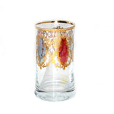 Timon Gift Box Of 6 Pcs Doninzetti Long Drink Glass 5 Colour Gold