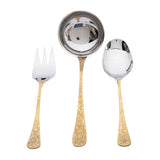 Tresors Tahiti Handle Gold Cutlery Set 75 Pcs 18/10 Wood Box