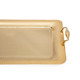 Tresors Gocce Full Gold Rectangular Tray