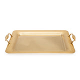 Tresors Gocce Full Gold Rectangular Tray