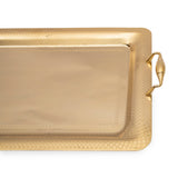 Tresors Gocce Full Gold Rectangular Tray
